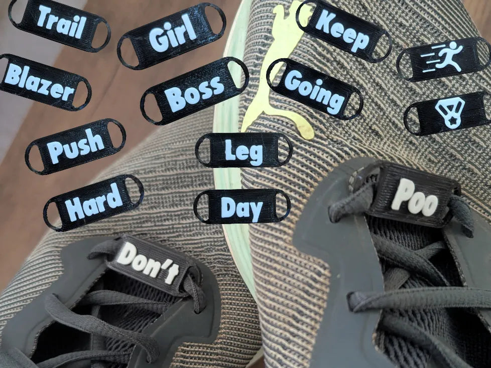 Breloque de chaussure de sport motivante et flexible - Sport Print