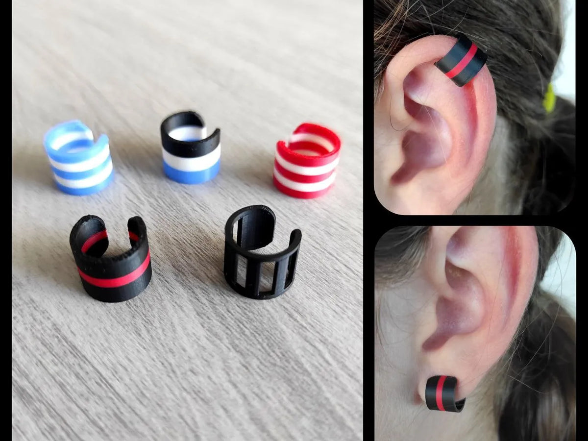 StripeForge - Boucles d'oreilles - Bijoux Print