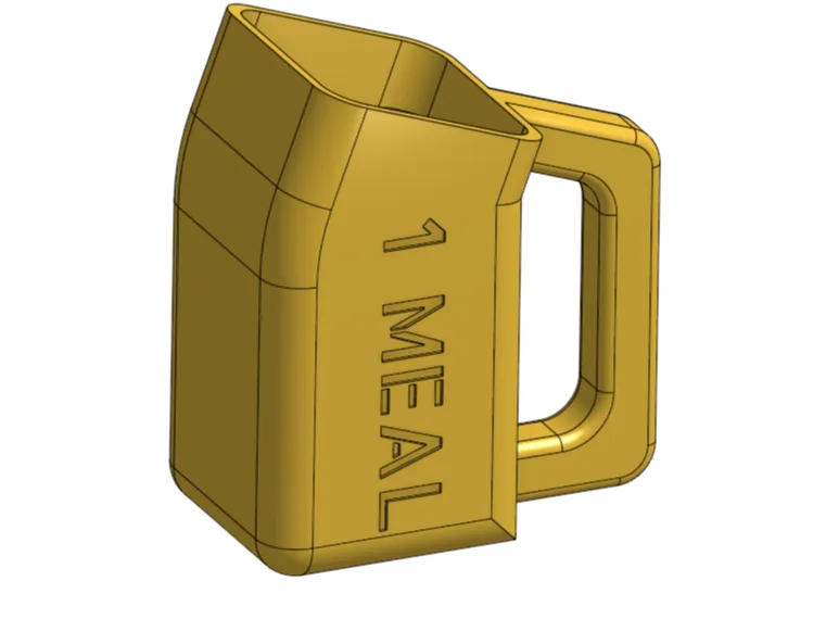 Mesure de 1,5 tasse pour nourriture pour chien - Pet Print