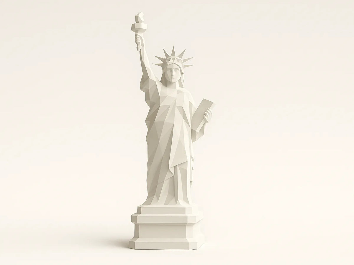 Statue de la Liberté - série de statues exceptionnelles lowpoly - Voyage Print