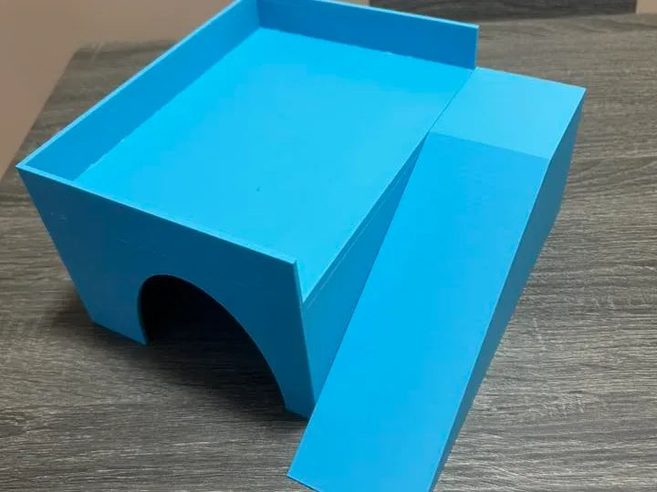 Maison pour cochon d'Inde/hamster/souris avec toit et rampe - Pet Print
