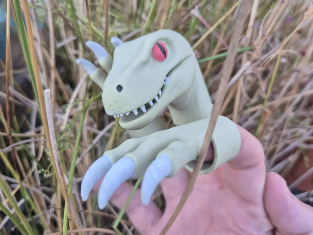 Marionnette doigt dinosaure - Maquette Print