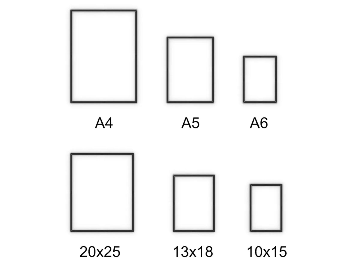 Cadres – A4, A5, A6, 20x25 cm, 13x18 cm, 10x15 cm - Art Print