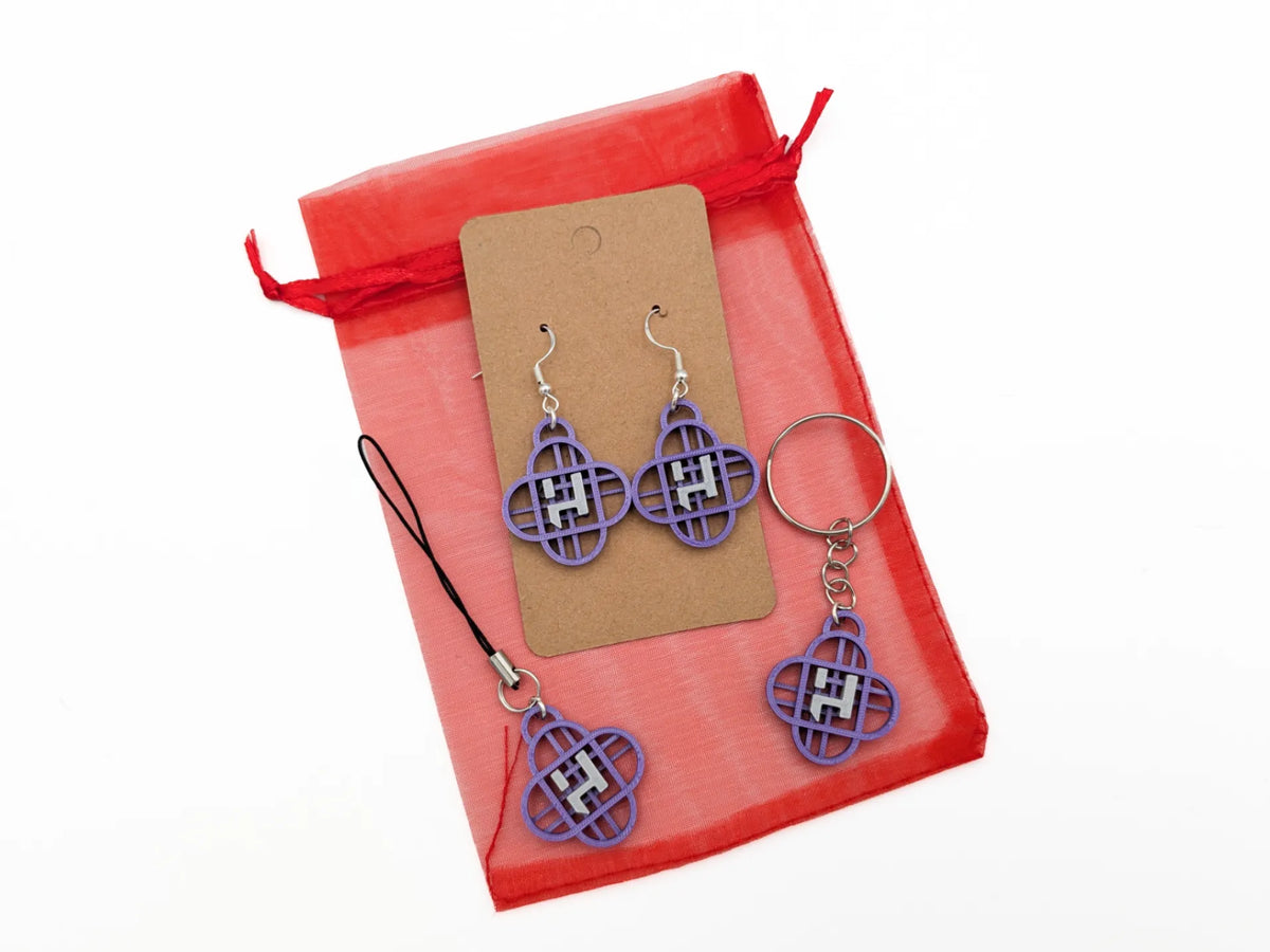 Boucles d'oreilles, breloque ou porte-clés inspirés de Huntrix - Bijoux Print