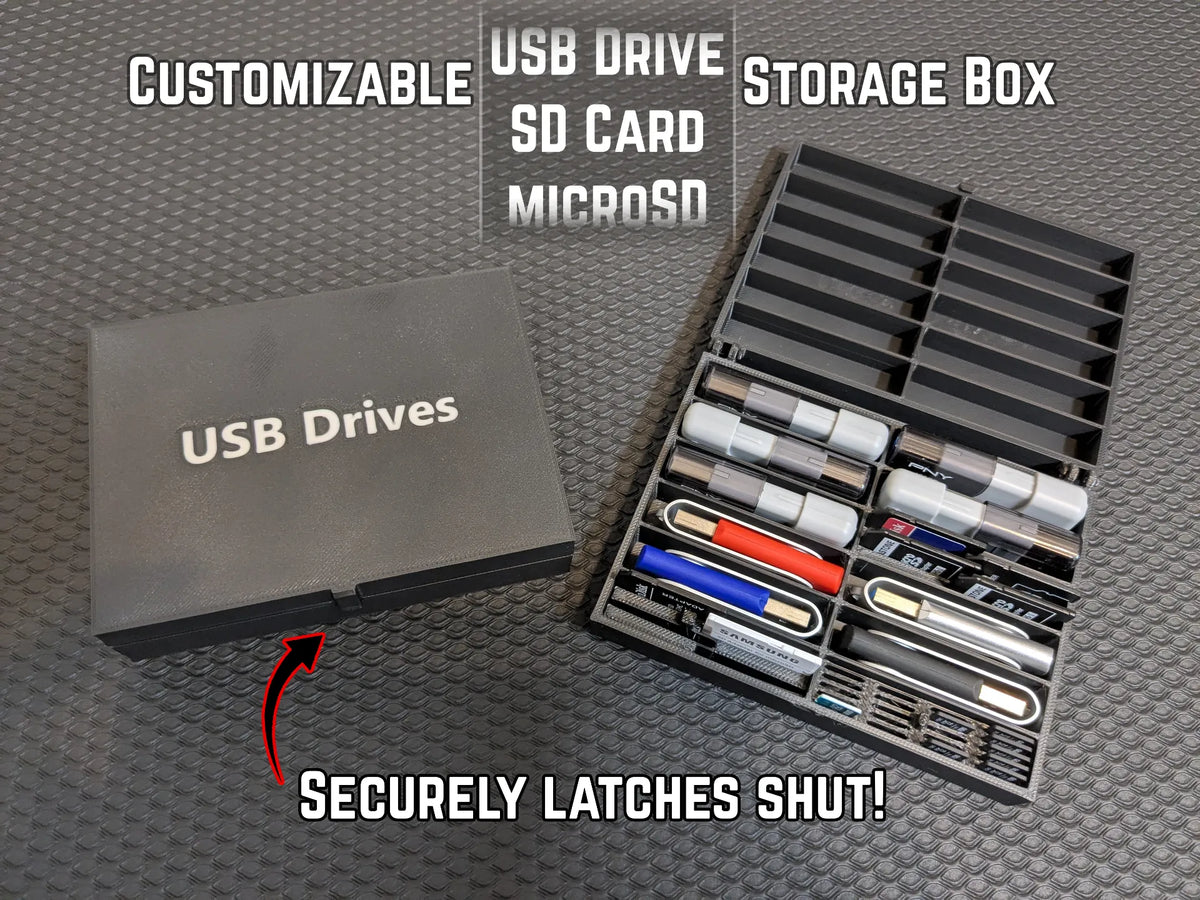 Boîtier de stockage personnalisable pour clés USB (et cartes SD) - Tech Print