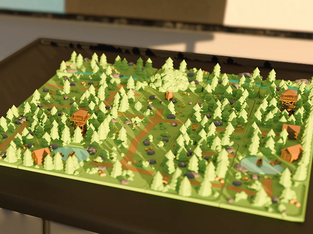 Mini Diorama Forestier : Chemins - Maquette Print
