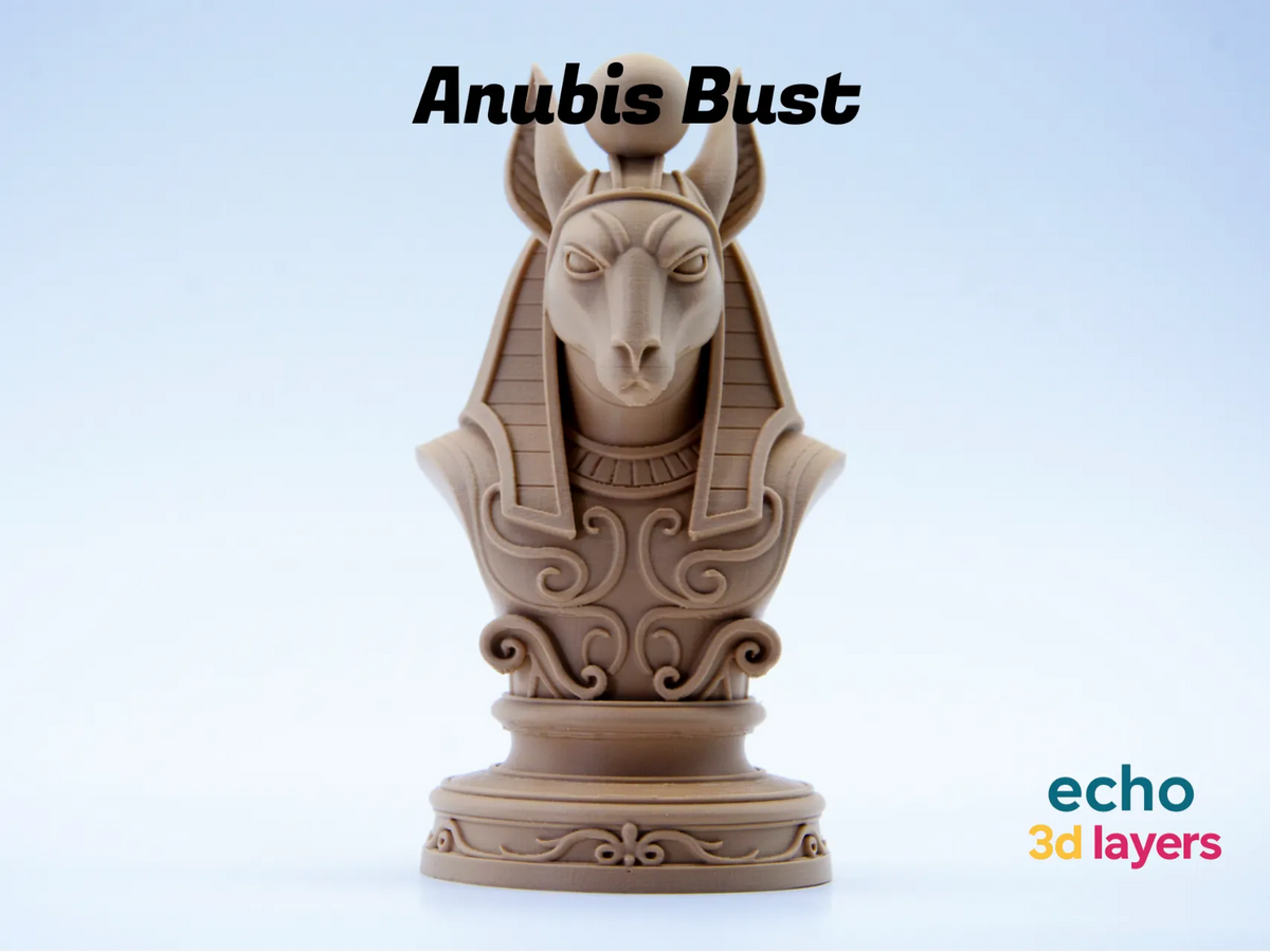 Buste d'Anubis – Sculpture décorative égyptienne - Maquette Print