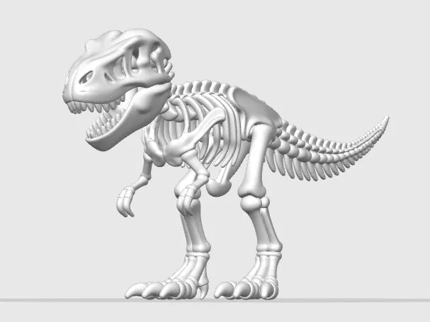 Squelette de dinosaure T-Rex - Maquette Print