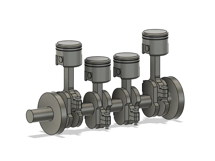 Modèle de vilebrequin de moteur 4 cylindres en ligne - Auto Print