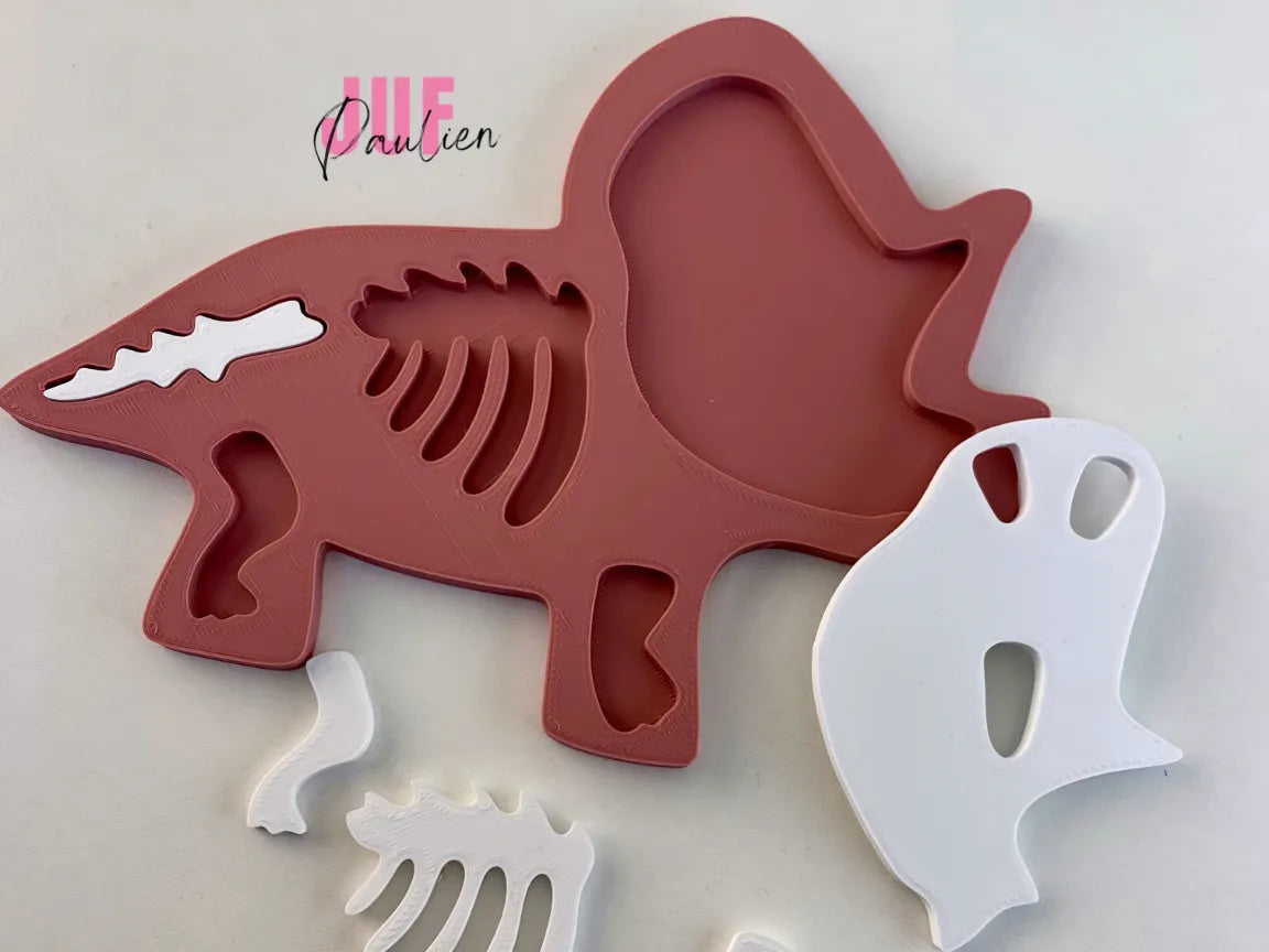 Puzzle ossements de Tricératops - Maquette Print