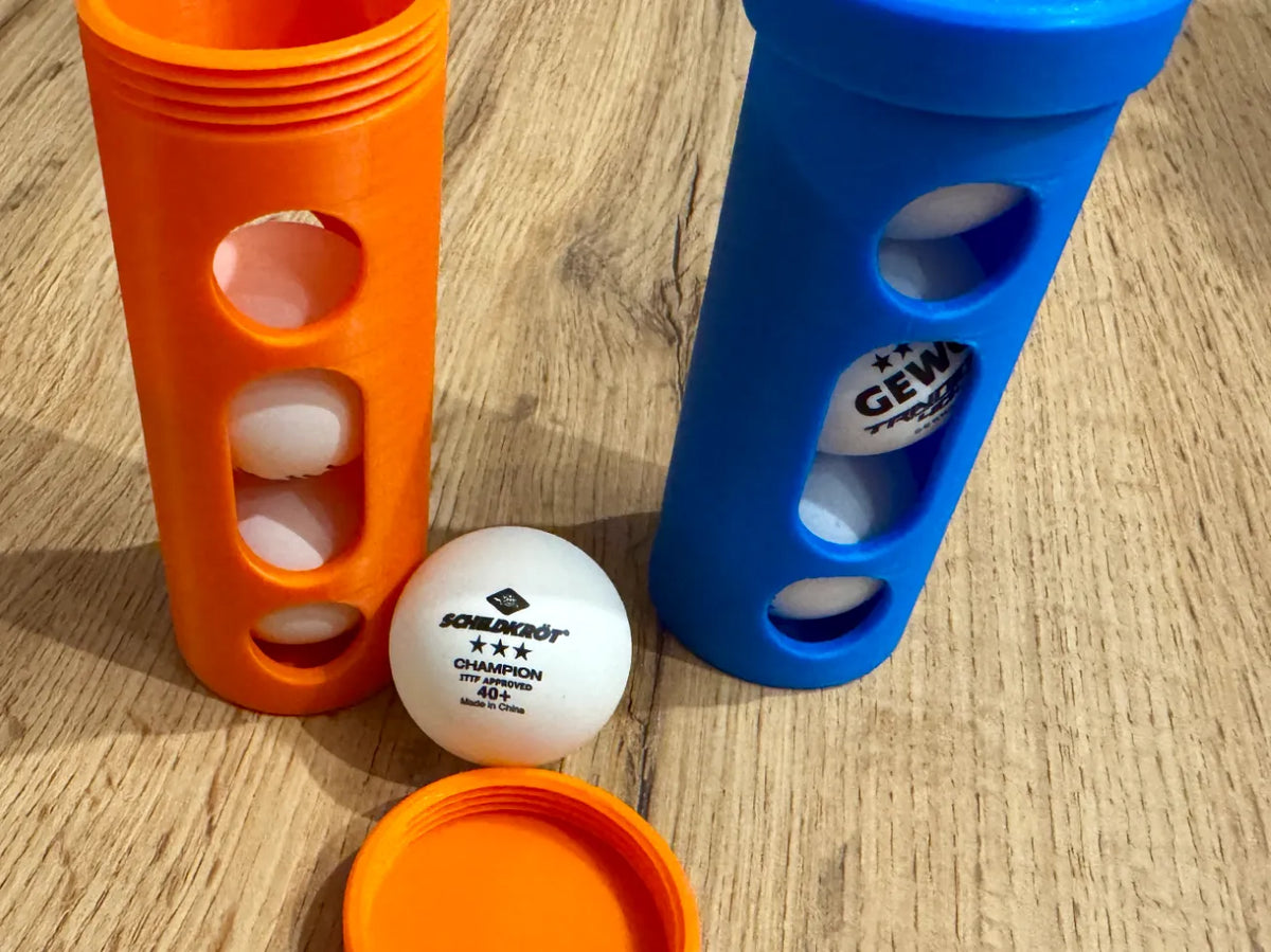 Tube à vis pour 3 balles de ping-pong - Sport Print