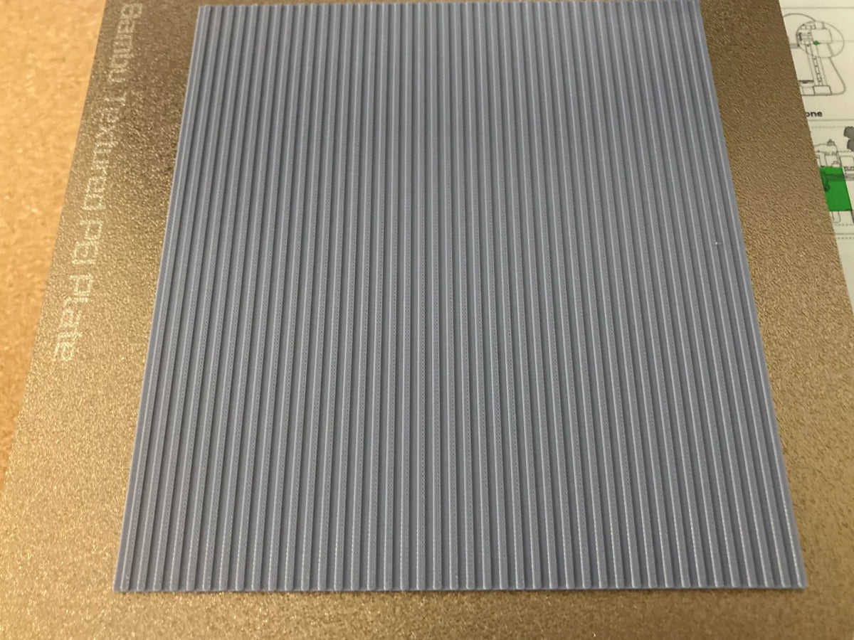 Mur en acier nervuré - Échelle HO - Maquette Print