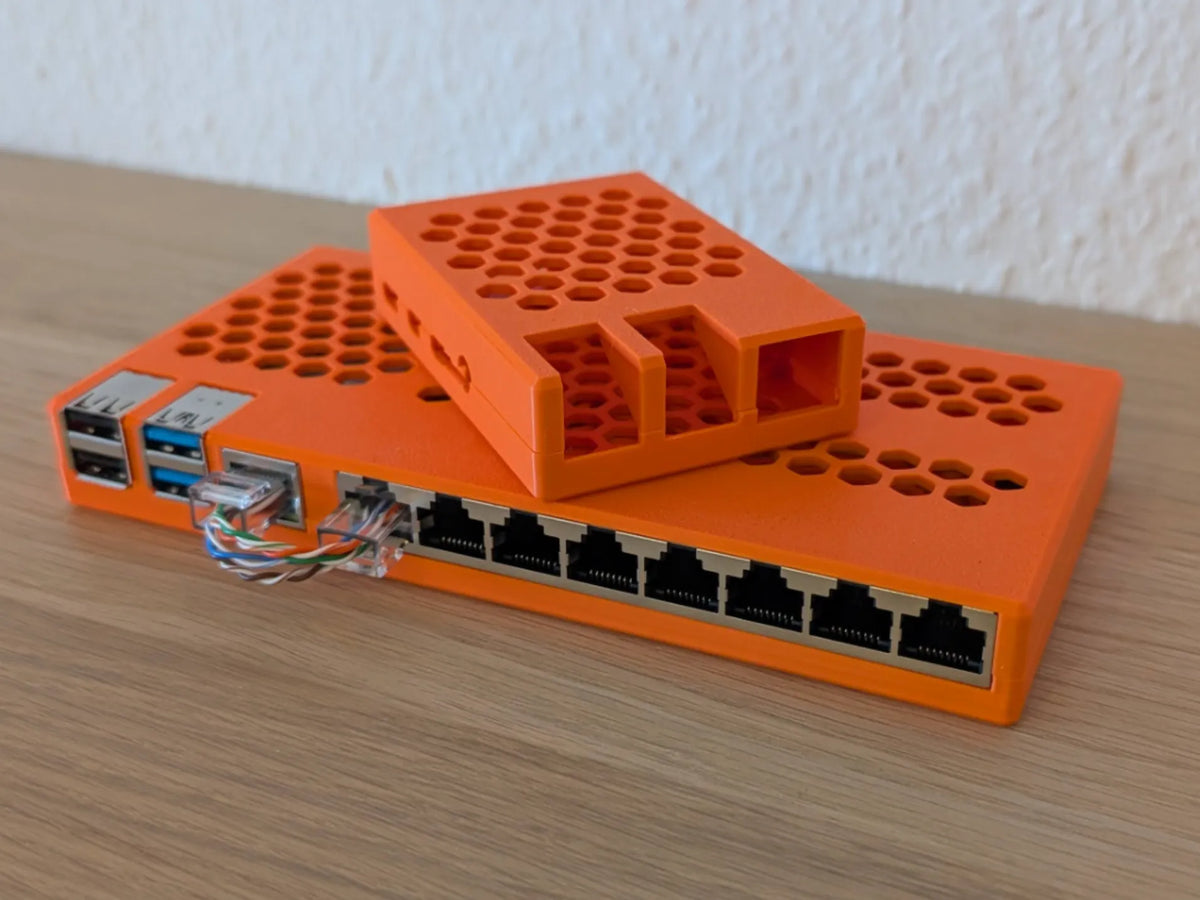 Boîtier à emboîtement rapide pour Raspberry Pi 4 B avec interrupteur intégré - Bureau Print
