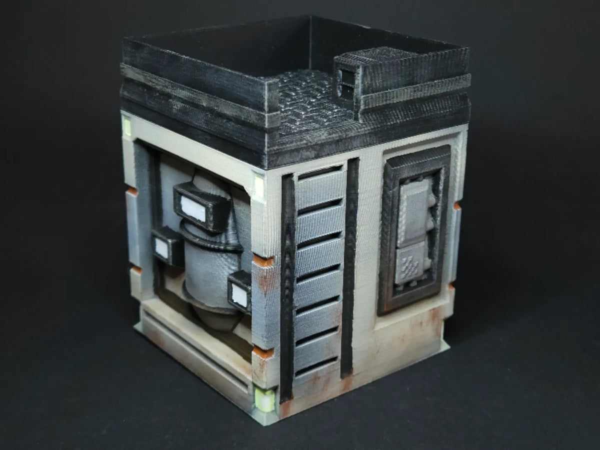 Variante d'échelle de bâtiment de science-fiction 3x3" Terrain TT - Maquette Print