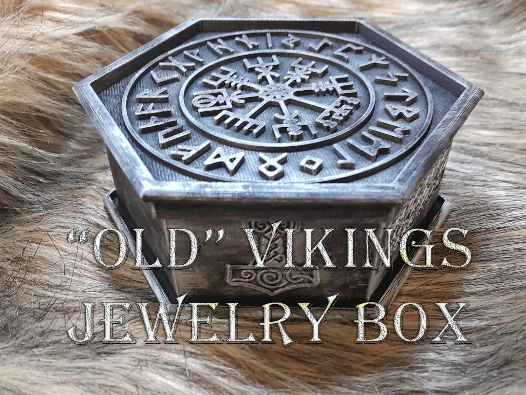 Coffret à bijoux Vikings anciens - Maquette Print