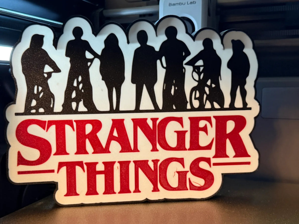 Boîte Lumineuse des Héros de Stranger Things - Bureau Print