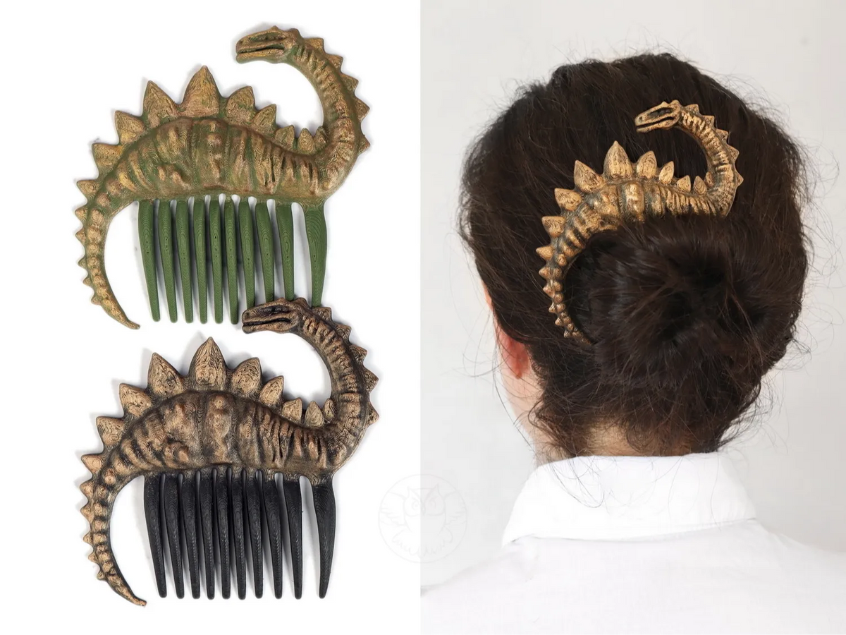 Peigne à Cheveux Dinosaure - Cosplay Print