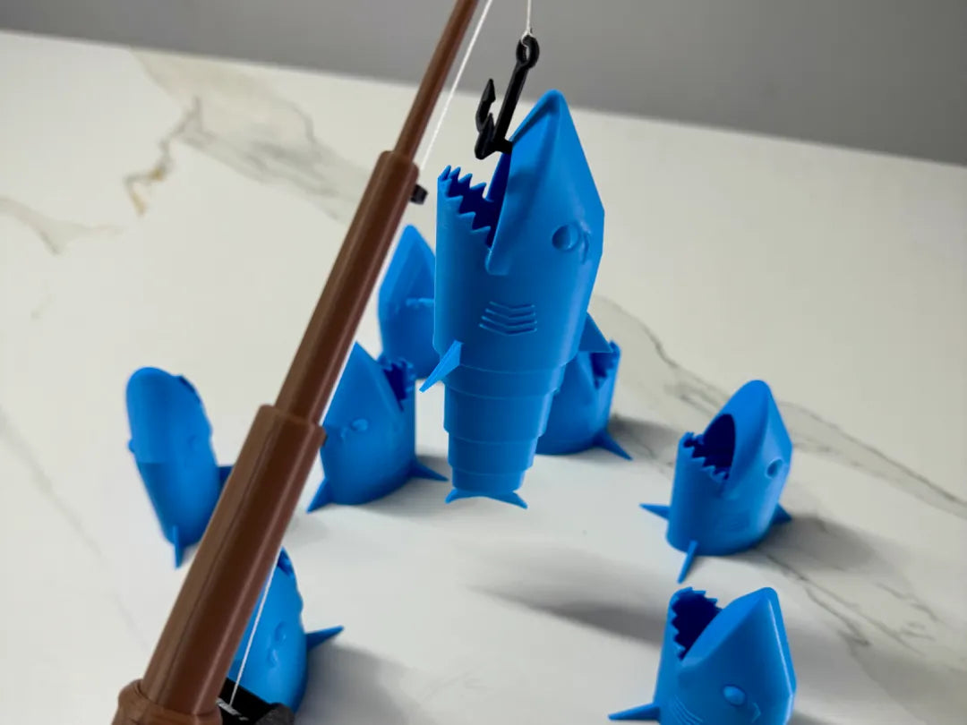 Jeu de pêche au grand requin - Outdoor Print