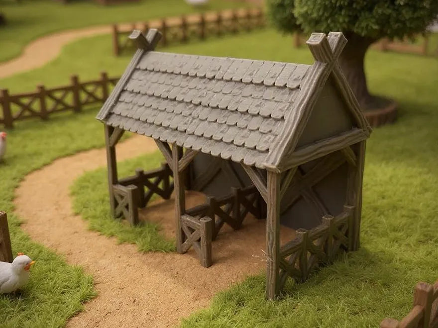 Écurie Rustique – Terrain de Fantaisie JDR - Jeux Print