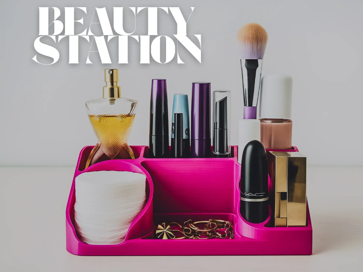 Station de beauté : organiseur de maquillage compact - Beauté Print