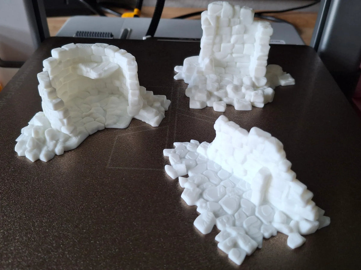 Ruines dispersées - Terrain de jeu - Maquette Print
