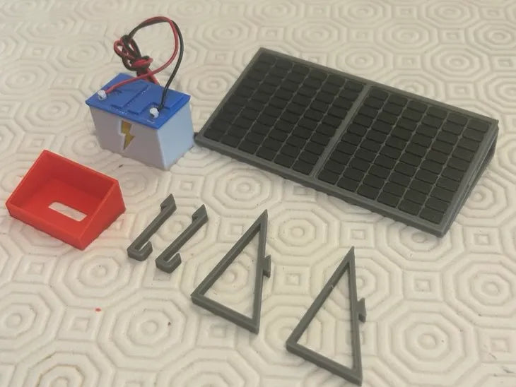 1:10 Kit d'énergie solaire – RC 4x4 & Décor à l'échelle - Auto Print
