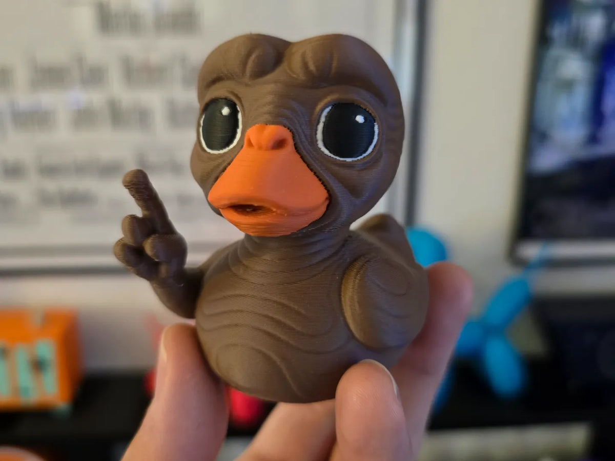 Canard en Caoutchouc E.T. Téléphone Maison Mashup Nostalgie Années 80 - Bébé Print