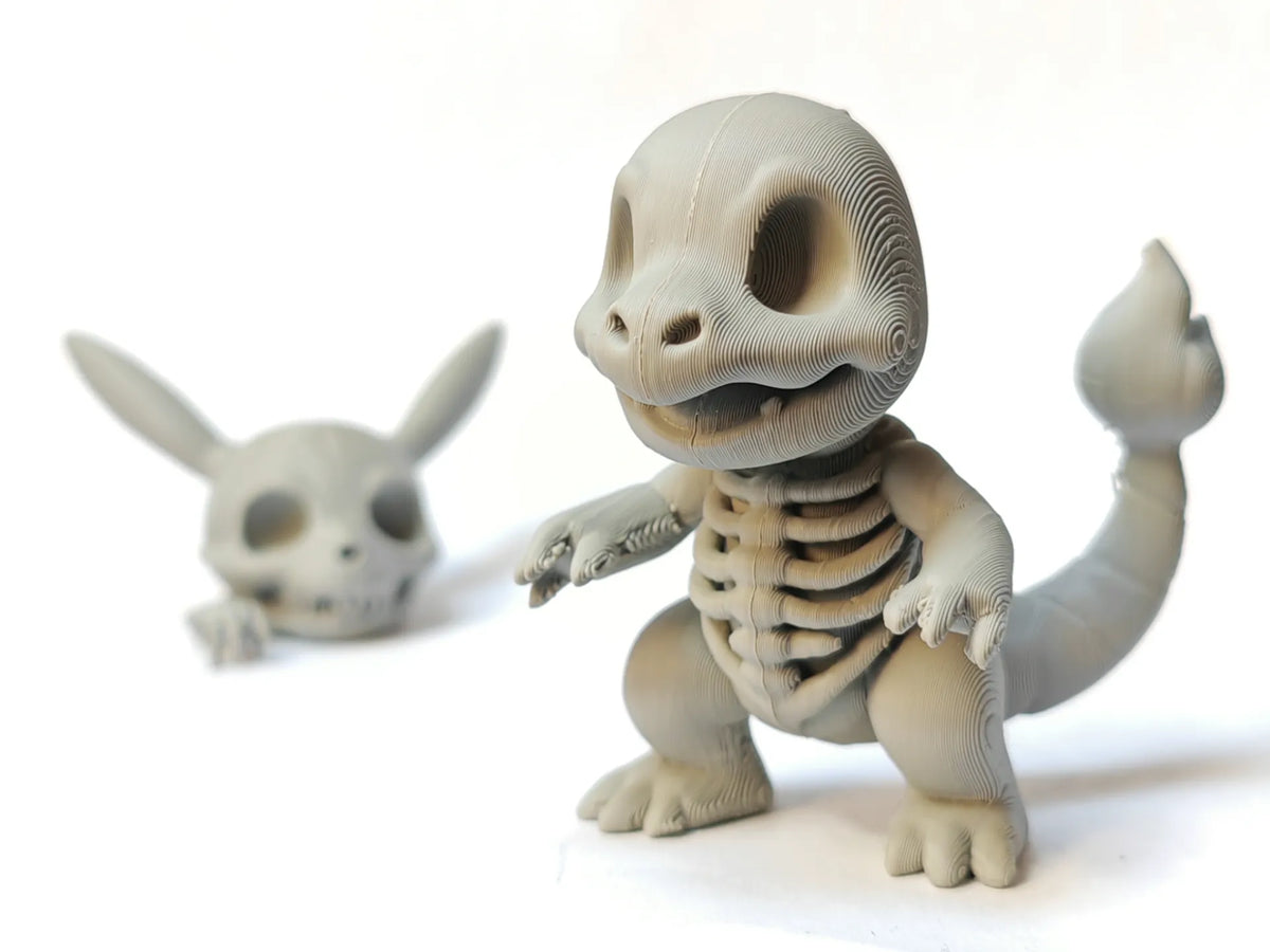 Salamèche Squelette Pokémon – Édition Fossile - Maquette Print