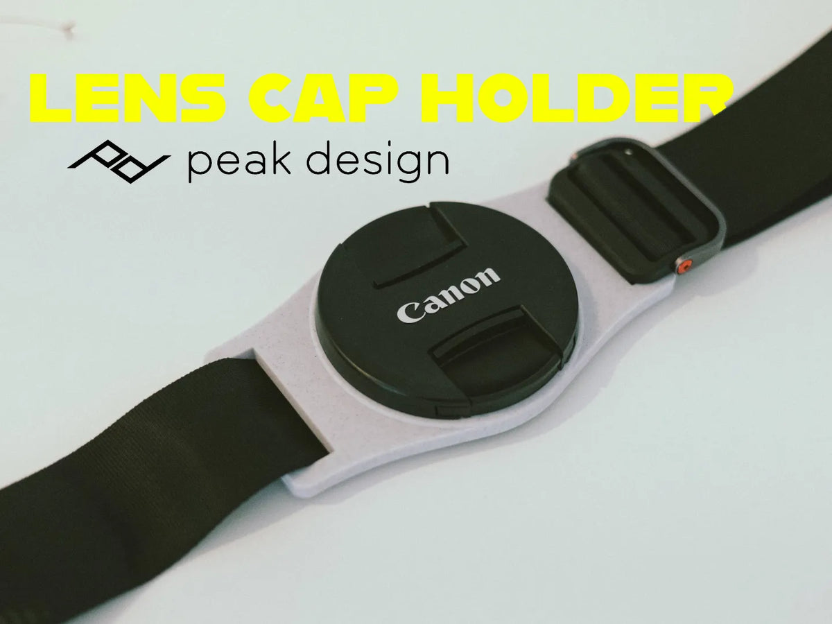Support de capuchon d'objectif pour sangle d'appareil photo Peak Design - 77mm - Tech Print