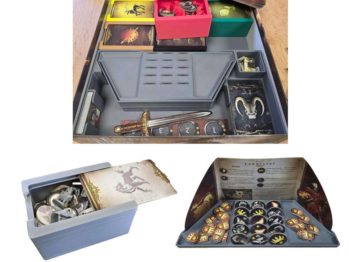 Organiseur d'insert de boîte pour jeu de société Game of Thrones - Jeux Print
