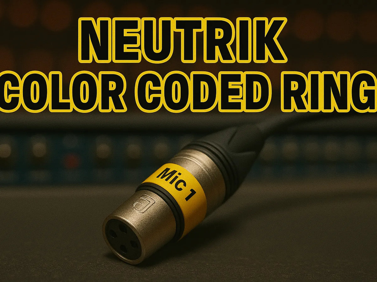 Bagues à code couleur Neutrik - XLR Série XX - Music Print