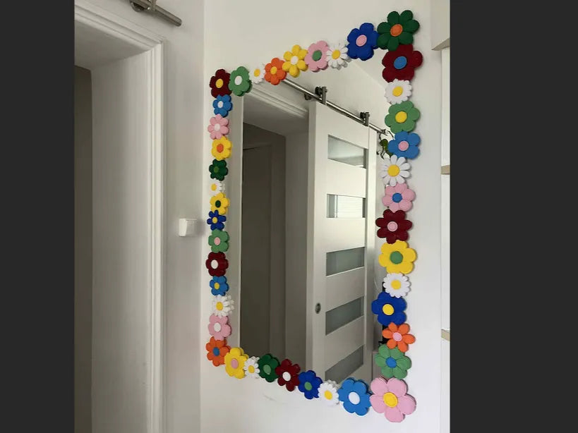 Cadre de Miroir Floral – IKEA Lettan 60×96 - Beauté Print