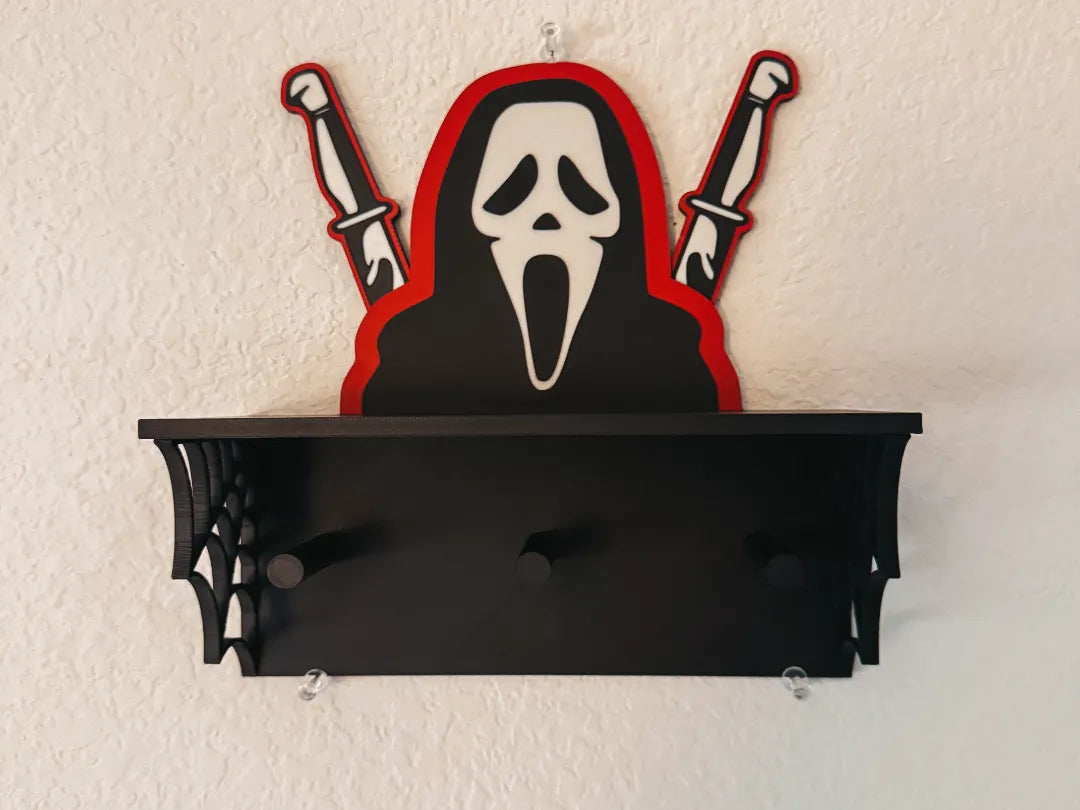 Étagère murale et porte-clés/bijoux Ghost Face - Cosplay Print