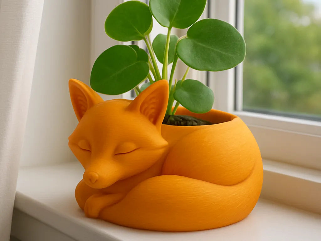 Jardinière renard endormi mignonne - Geek Print