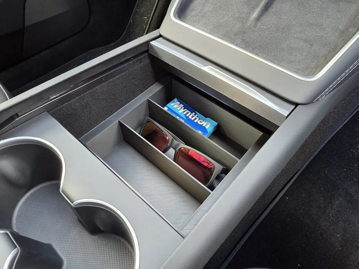 Tesla Model Y - Juniper Plateau de console centrale en 3 pièces - Auto Print