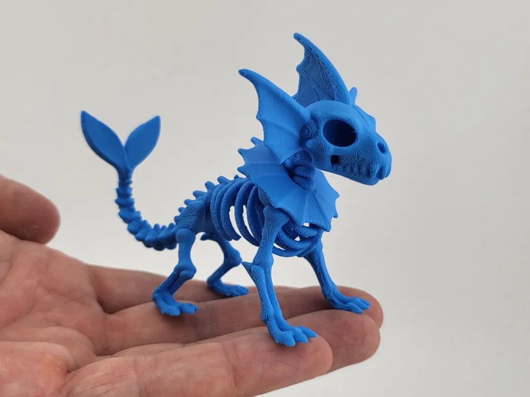 Figurine squelette de Pokemon Vaporeon kawaii mignonne - Figurine Print