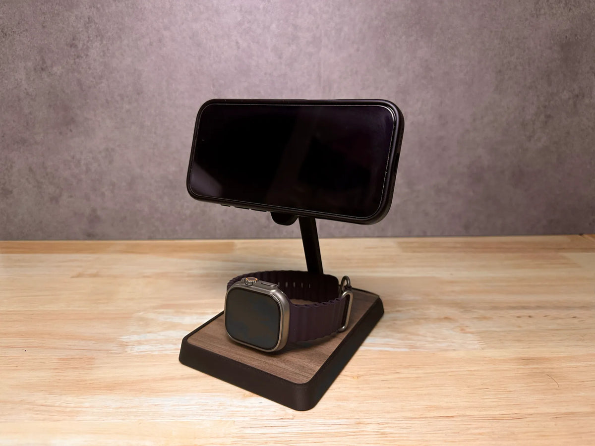Support iPhone en fibre de carbone : Chargeur sans fil MagSafe - Tech Print