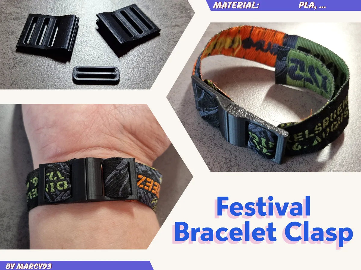 Fermoir de bracelet de festival - Bijoux Print