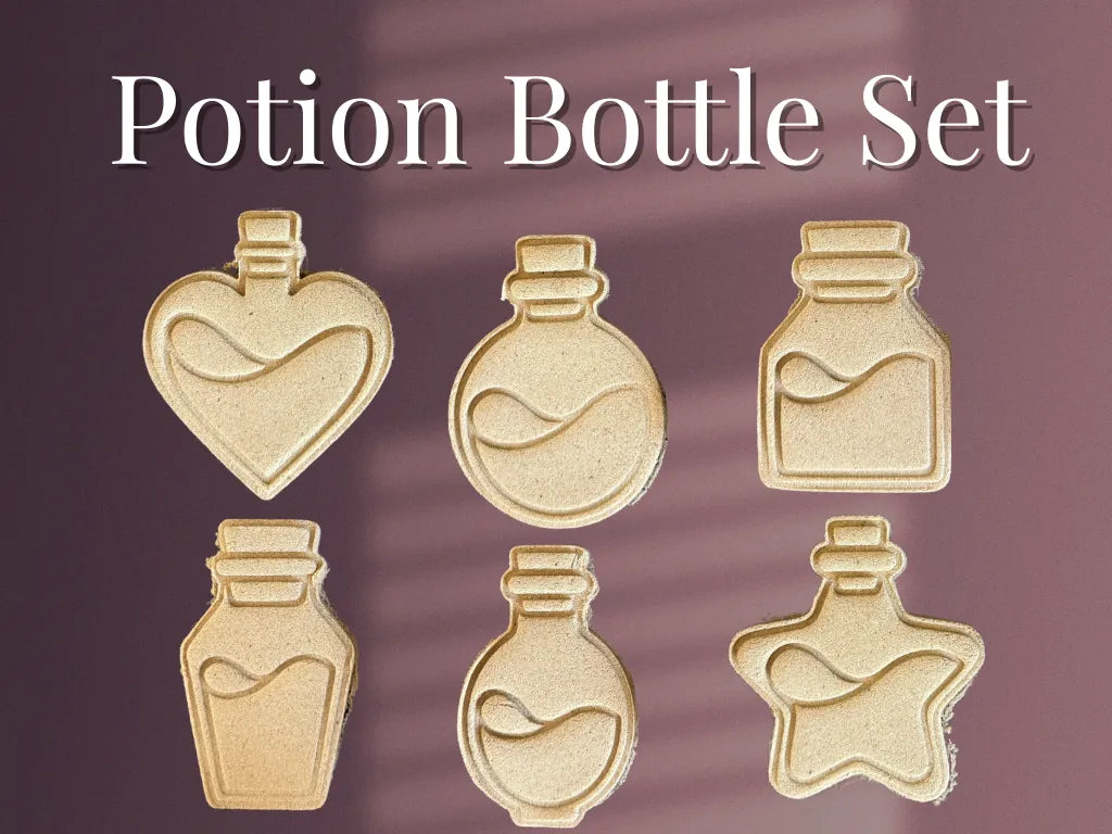 Emporte-pièces + tampon en forme de bouteille de potion - Cuisine Print