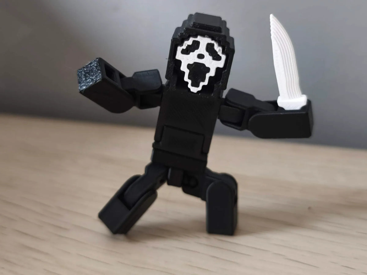 Figurine Scream Ghost Face - Style Minecraft - Figurine Print