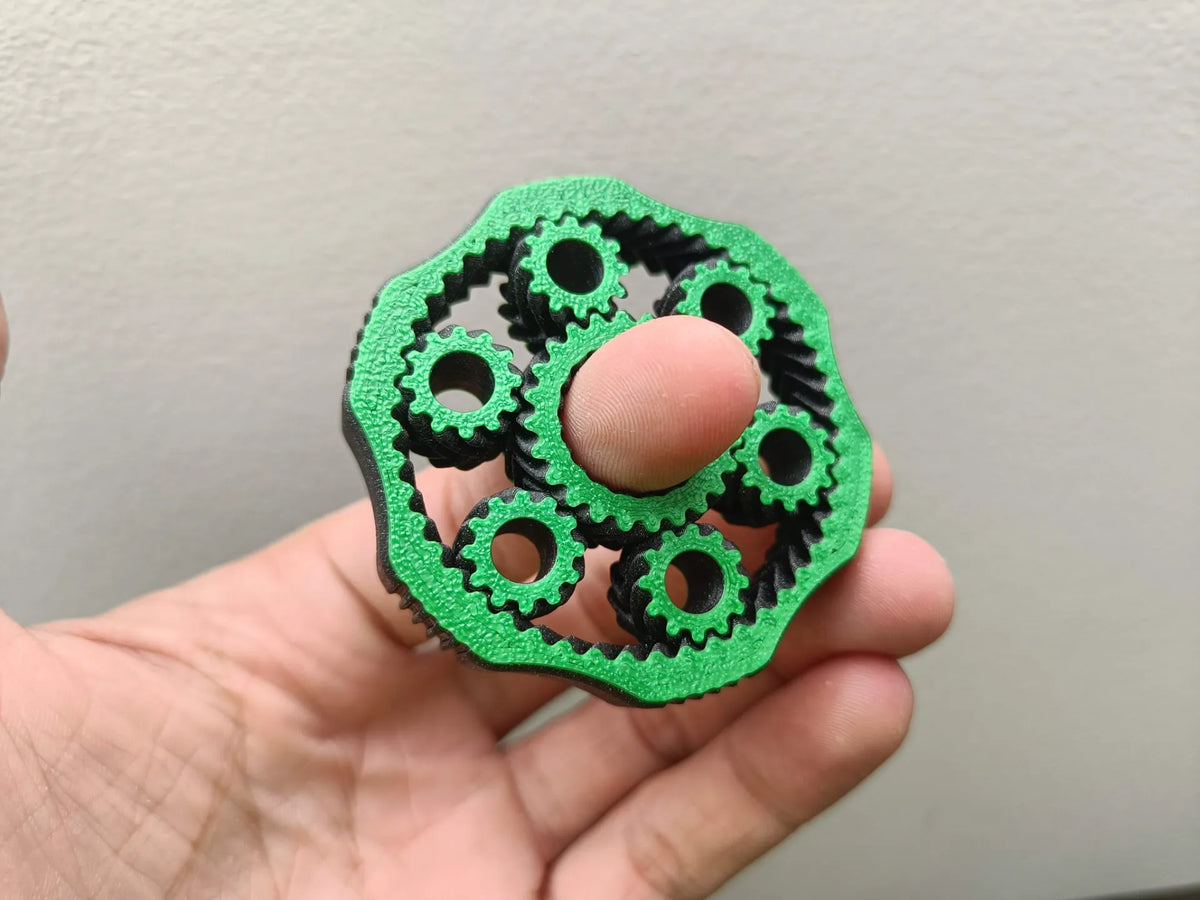 Planétaire Engrenages Fidget Spinner - Mécanique Print