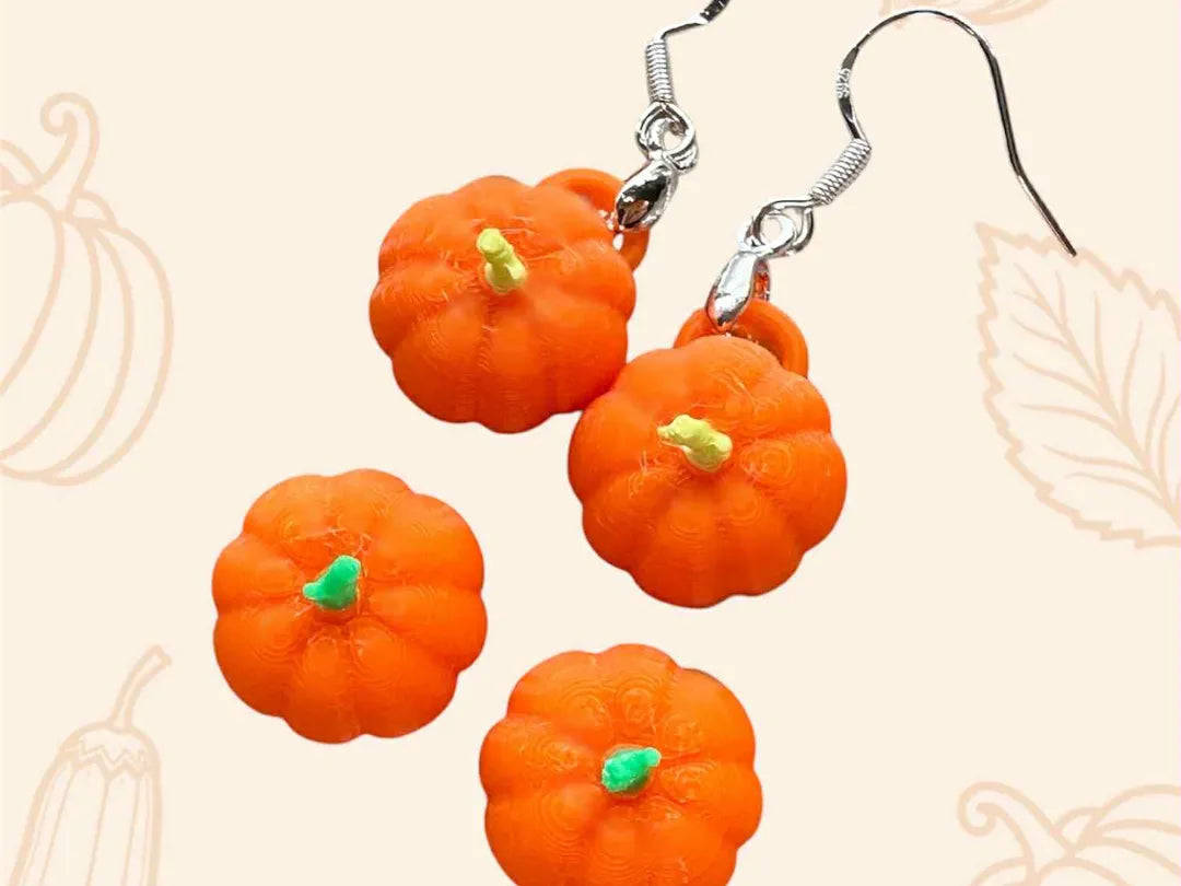 Boucles d'oreilles Citrouille - Bijoux Print
