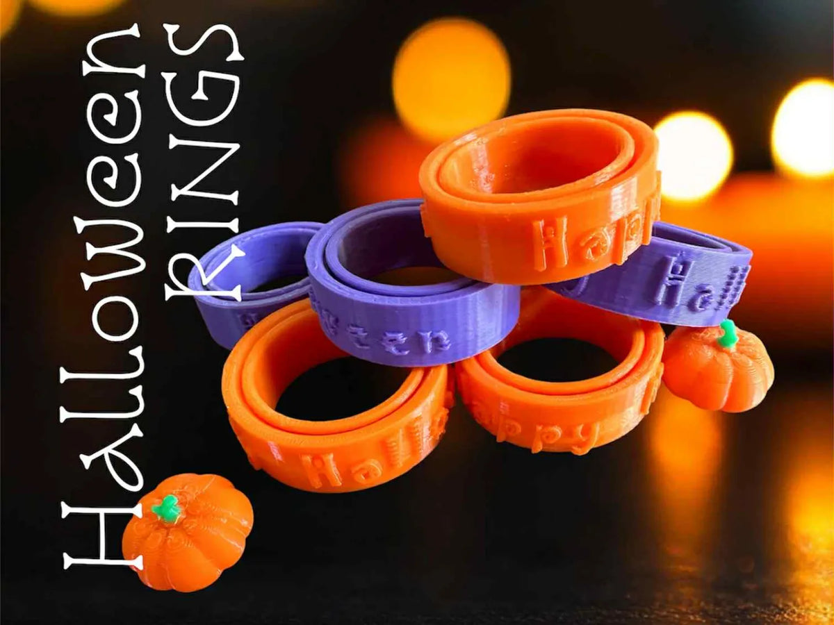 Bagues tournantes Joyeux Halloween - Bijoux Print