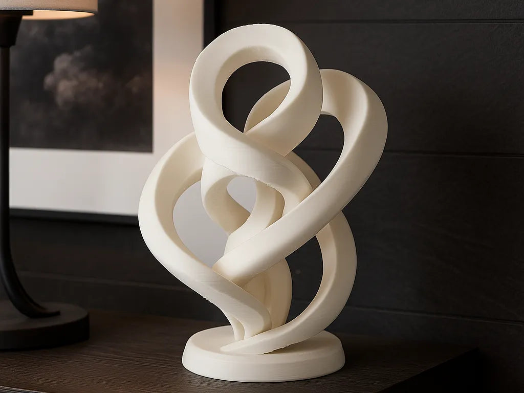 Sculpture Torsadée Infinie — Décor Abstrait Moderne - Art Print