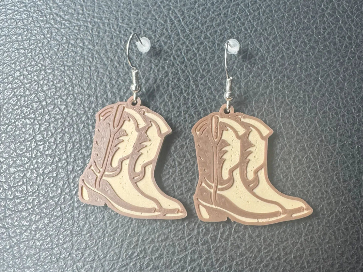 Boucles d'oreilles Bottes de cowboy - Bijoux Print