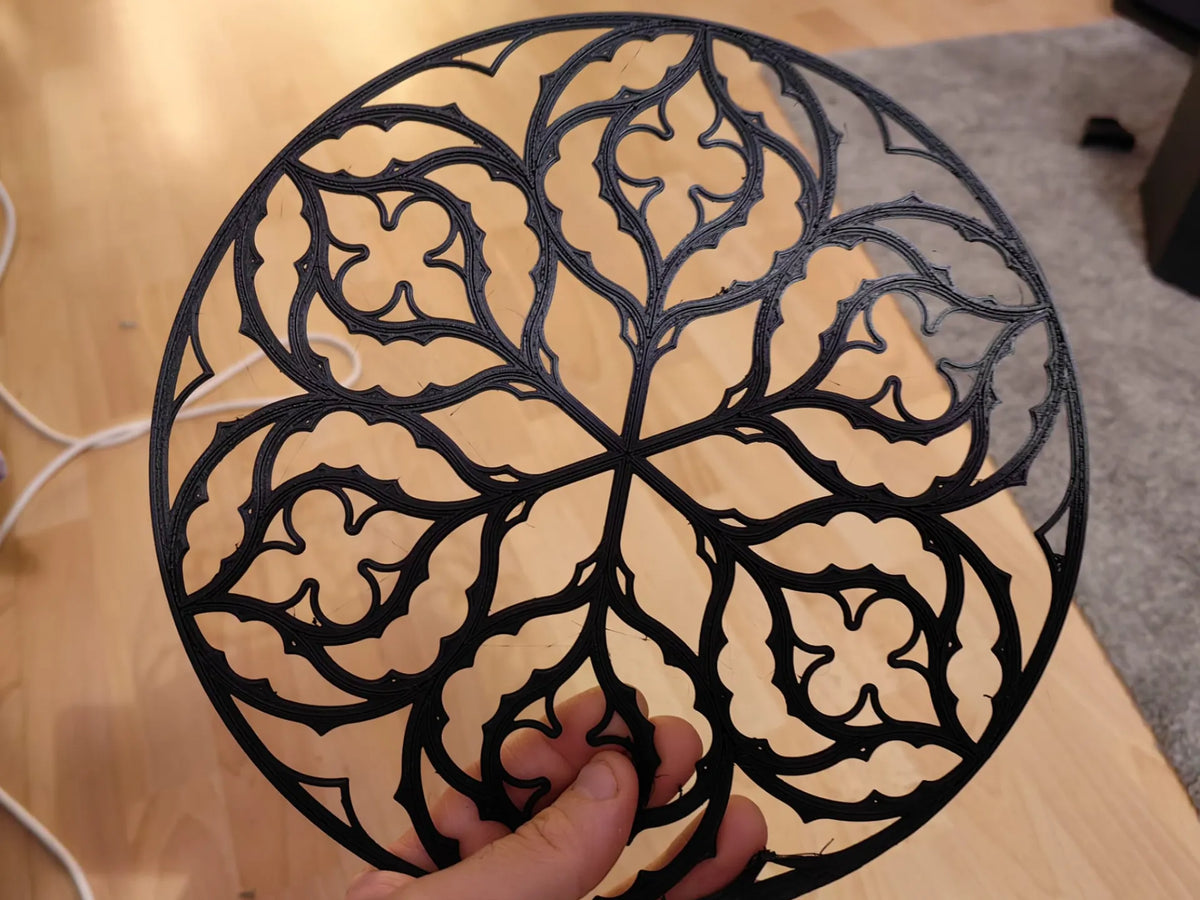 Rosace Mandala - détails en filigrane - Art Print