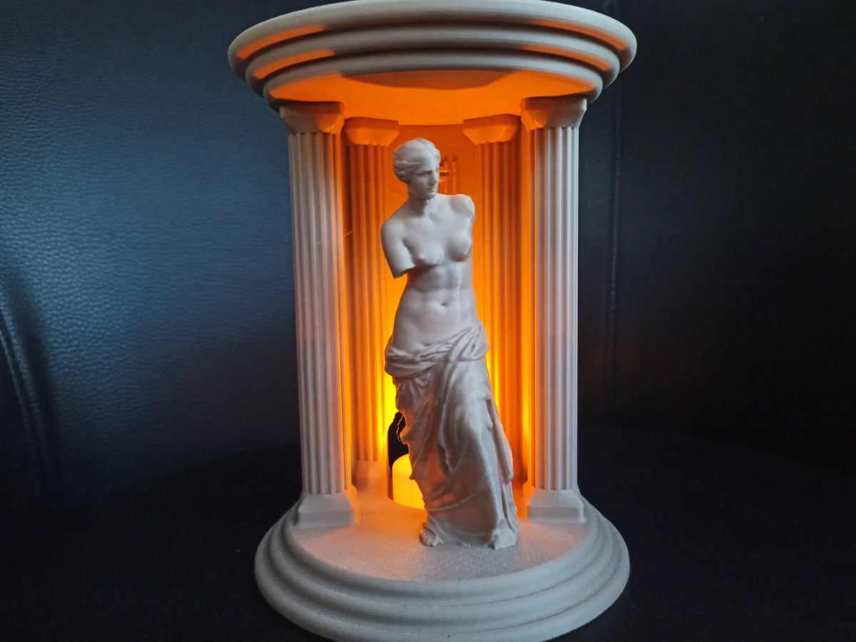 Décor de temple grec de la déesse Aphrodite pour bougie chauffe-plat - Lumière Print