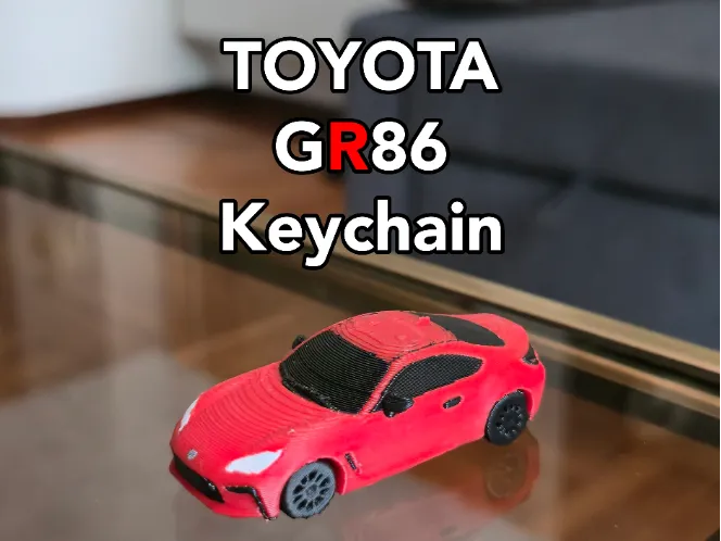 Porte-clés Toyota GR86 (roues fonctionnelles) - Auto Print