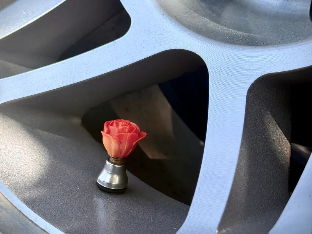 Bouchon de valve de rose pour voitures et vélos - Vélo Print