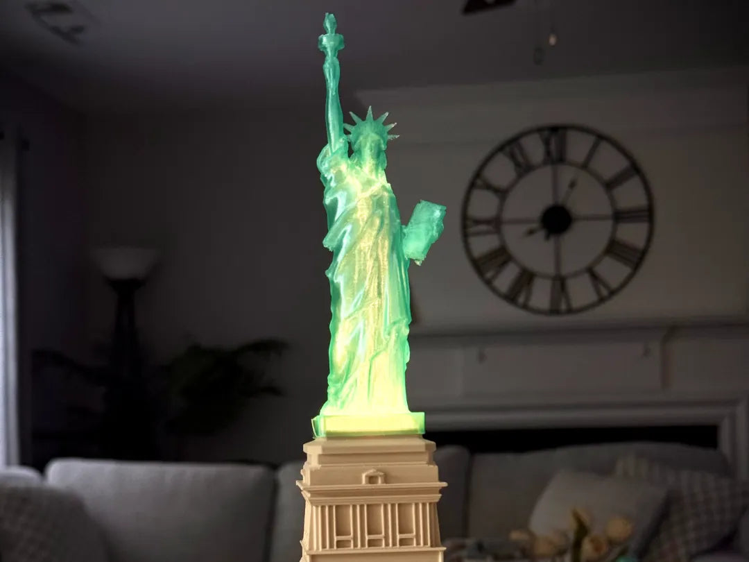 Lampe LED Translucide de la Statue de la Liberté - Voyage Print